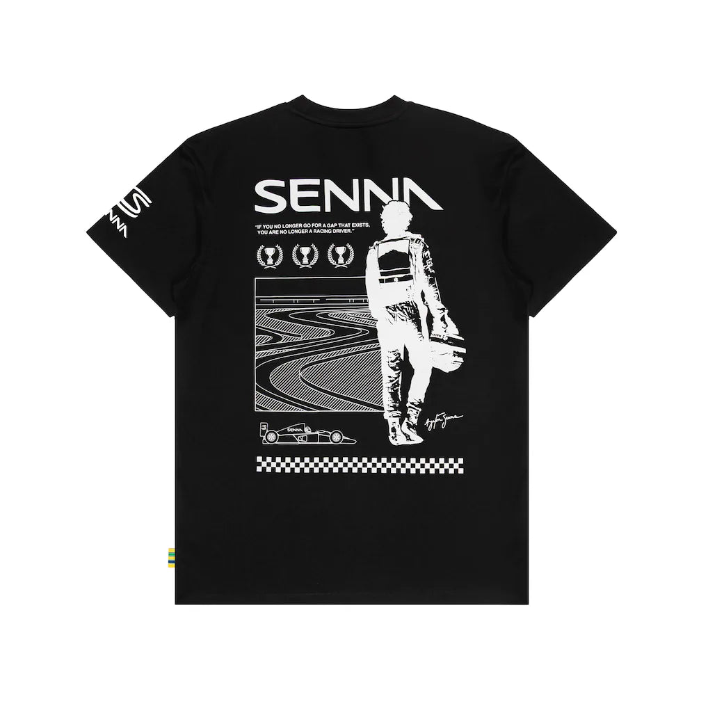 WORLD CHAMPION TEE BLACK AYYRTON SENNA