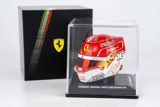 CHARLES LECLERC 2025 LAS VEGAS MINI HELMET 1:5 Scale