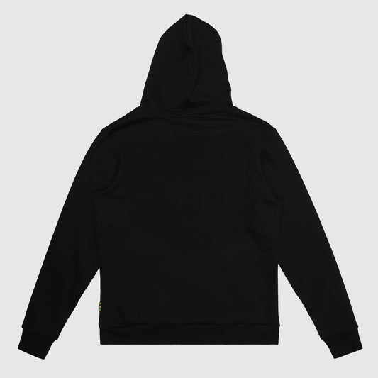 RELAXED FIT LOGO HOODIE BLACK
