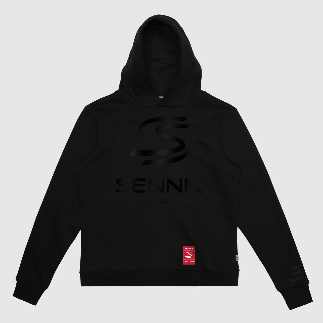 RELAXED FIT LOGO HOODIE BLACK