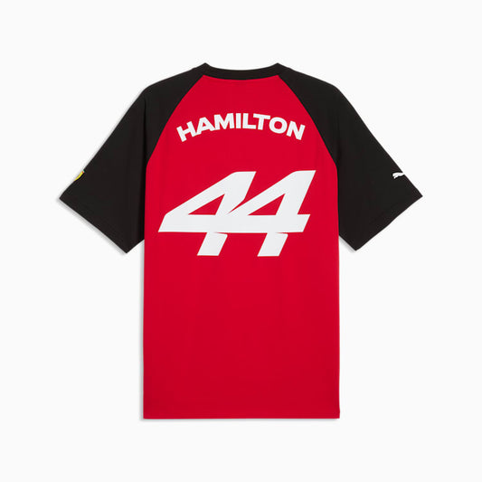 SCUDERIA FERRARI FW HAMILTON TEE - Rosso Corsa