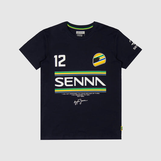 SENNA 12 STRIPE TEE WHITE/YELLOW/NAVY