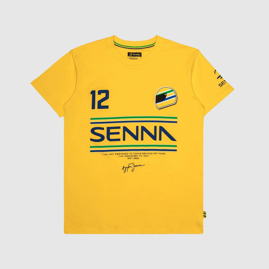 SENNA 12 STRIPE TEE WHITE/YELLOW/NAVY