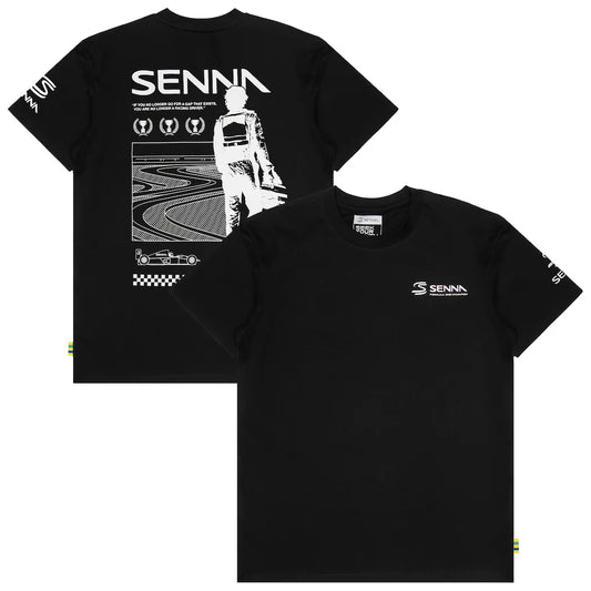 WORLD CHAMPION TEE BLACK AYYRTON SENNA