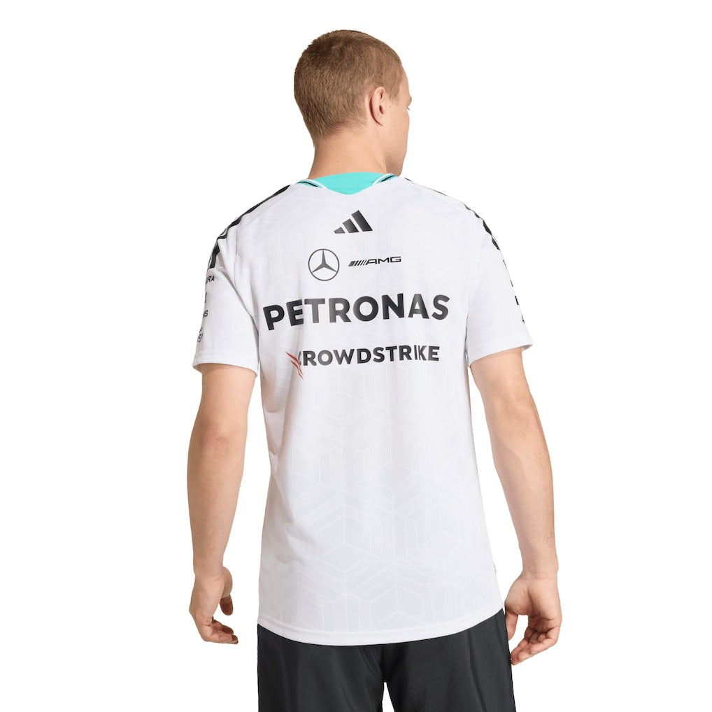 MERCEDES DRIVER JERSEY AUTHENTIC MAN WHITE