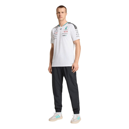 MERCEDES DRIVER JERSEY AUTHENTIC MAN WHITE